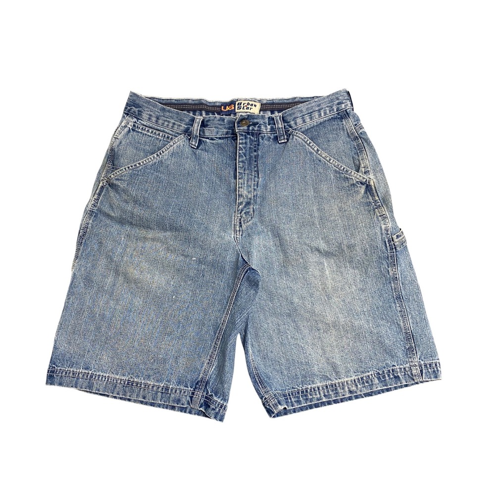 Y2K Urban Star Denim Carpenter Shorts